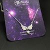 Sterling Silver Necklace-Dây Chuyền Bạc 925 - Dây Chuyền Angle Wing Heart - Cánh Thiên Thần Đính Đá & Trái Tim DC110