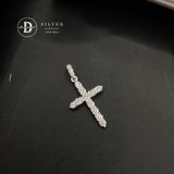  Mặt Dây Chuyền Thánh Giá Đính Đá Line Xoắn - Braid Stone Cross - Cao 18mm MDC476 