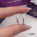  Couple Rings - Nhẫn Cặp  Bản Mo 2mm Kiểu Eye Line & Đá CZ 2li-2546NH 