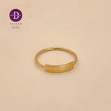  The Quote Gold Plated Silver Ring - Nhẫn Bản Khắc Chữ Xi Vàng - 544NT 