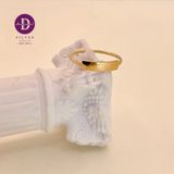  The Quote Gold Plated Silver Ring - Nhẫn Bản Khắc Chữ Xi Vàng - 544NT 