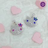  Bộ trang sức bạc 99 cho bé - Hello Kitty Đính Đá 