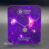  Sterling Silver Necklace-Dây chuyền Mặt Tròn Cung Hoàng Đạo Bạch Dương và Bảo Bình - Horoscope Star Sign Moon Tag 