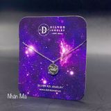  Sterling Silver Necklace-Dây chuyền Mặt Tròn Cung Hoàng Đạo Nhân Mã và Ma Kết - Horoscope Star Sign Moon Tag-dc811 