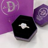  Nhẫn Trái Tim Đính Đá Sang Trọng - Big Heart Sparkling Silver Ring - Nhẫn Bạc 925 Trái Tim Đính Đá 2594NH 