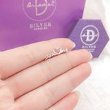  Nhẫn Nhịp Tim Đơn Giản Bạc 925 - Nhẫn Bạc 925 Kiểu Trái Tim - Heart Beat Line Silver Ring 2114NT 