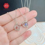  Mặt Dây Chuyền Đá Thiên Nhiên - Đá Super 7 & Moon Stone Mix Charm Bạc 925 - Không Kỵ Mệnh - Ddreamer 