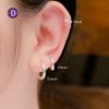 Hoa Tai Khoen Bạc 925- Hoa Tai Khoen Tròn Trơn Bản Dày Đơn Giản - Thick Basic Hoop Earrings
