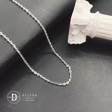  Dây Chuyền Trơn Xích Oval 3li - Dây Chuyền Bạc 999 - Pure Silver Necklace Unisex Ddreamer 