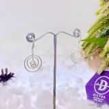  Hoa Tai Bạc 925 - Hoa Tai Móc Falling Hoops 695BTK  698BTT 