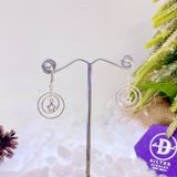  Hoa Tai Bạc 925 - Hoa Tai Móc Falling Hoops 695BTK  698BTT 