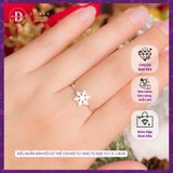  Snowflake Christmas Silver Ring - Nhẫn Nữ Bạc 925 Hình Hoa Tuyết Kiểu Freesize - Quà Tặng Giáng Sinh 049VTT 