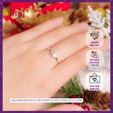  Snowflake Christmas Silver Ring - Nhẫn Nữ Bạc 925 Hình Hoa Tuyết Kiểu Freesize - Quà Tặng Giáng Sinh 049VTT 