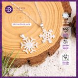  Snowflake Christmas Silver Necklace - Dây Chuyền Bạc 925 Hình Hoa Tuyết - Quà Tặng Giáng Sinh MDC243 MDC212 