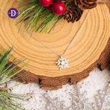  Snowflake Christmas Silver Necklace - Dây Chuyền Bạc 925 Hình Hoa Tuyết - Quà Tặng Giáng Sinh 339DCH 