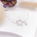  Merry Star Bell Silver Bracelet - Vòng Tay Bạc 925 Ngôi Sao Đính Đá Chuông- Quà Tặng Giáng Sinh 301VTH 