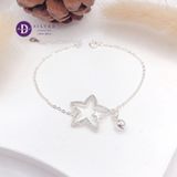  Merry Star Bell Silver Bracelet - Vòng Tay Bạc 925 Ngôi Sao Đính Đá Chuông- Quà Tặng Giáng Sinh 301VTH 