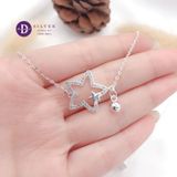  Merry Star Bell Silver Bracelet - Vòng Tay Bạc 925 Ngôi Sao Đính Đá Chuông- Quà Tặng Giáng Sinh 301VTH 