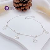  Snowflake Silver Anklet - Lắc Chân Bạc 925 Hoa Tuyết Dây Mì Bi Ddreamer 133LCT 