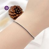  Tennis CZ Stone Bracelets - Lắc Tay Tennis Đá CZ Đen 1.5li Ddreamer 1000VTH 