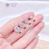 Bông tai đá trắng cao cấp  - Bông tai Đá CZ  King Crown đủ size 4-5-6-7li - Gem Stone Silver Earrings - 2851BTH 2852BTH 2853BTH 2854BTH