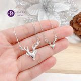  Reindeer Silver Necklace - Dây Chuyền Tuần Lộc Bạc 925 - Dây Chuyền Christmas Ddreamer 122DCT - 121DCT 