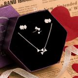  Jewelry Gift Set - Bộ Trang Sức Nơ Đính Đá CZ Nữ Tính - Bow Gift Set 