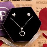  Jewelry Gift Set - Bộ Trang Sức Trái Tim Đính Đá CZ Sang Trọng - Heart Gift Set 