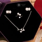  Jewelry Gift Set - Bộ Trang Sức Nơ Đính Đá CZ Nữ Tính - Bow Gift Set 