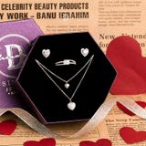  Jewelry Gift Set - Bộ Trang Sức Trái Tim Đính Đá CZ Nữ Tính - Heart Gift Set 