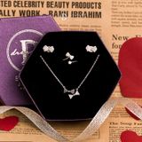  Jewelry Gift Set - Bộ Trang Sức Nơ Đính Đá CZ Nữ Tính - Bow Gift Set 