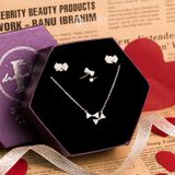  Jewelry Gift Set - Bộ Trang Sức Nơ Đính Đá CZ Nữ Tính - Bow Gift Set 