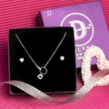  Jewelry Gift Set - Bộ Trang Sức Trái Tim Đính Đá CZ Trẻ Trung, Nữ Tính - Heart Gift Set 