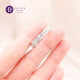  Nhẫn Premium Bạc 925 Đá CZ 7Li - Bản Đá Baguette 3mm - Silver 925 Rings - P2252NH Ddreamer 