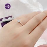  Nhẫn Bạc 925 Princess 1 Viên Đá CZ 4.5li Ổ Chấu Vương Miện - Mini Stone Crown  - Silver 925 Rings - P2620NH Ddreamer 