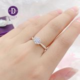  Nhẫn Bạc 925 Princess 1 Viên Đá CZ 6li Kiểu 6 Chấu - CZ Stone 6mm - Silver 925 Rings - P2621NH Ddreamer 