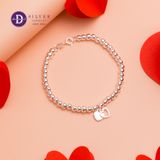  Heart Silver Bracelets - Lắc Tay Bi Bạc Charm Trái Tim Tình Yêu - Quà Valentine Ý Nghĩa - Ddreamer 