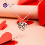  The Black Maze Heart Silver Necklaces - Dây Chuyền Trái Tim Đen Cá Tính Bạc 925 - Ddreamer 1205DCT 