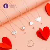  Heart Silver Necklaces - Dây Chuyền Trái Tim Tình Yêu Nữ Bạc 925  - Dây Chuyền Valentine Ddreamer 