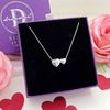 Heart To Heart Silver Necklace - Dây Chuyền 2 Trái Tim Tròn Trơn Bạc 925 - Dây Chuyền Valentine - Ddreamer 022DCT