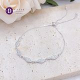  Sparkling Fish Freesize Adjustable Bracelet - Lắc Tay Dây Rút Freesize Bạc 9255 Con Cá Đính Đá 1312VTH 