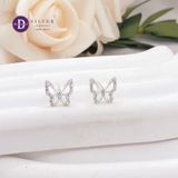  Dream Butterfly Silver Earrings - Hoa Tai Bướm Đính Đá Ddreamer - 3091BTH 