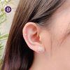Snowflake Silver Earrings -  Hoa Tai Hoa Tuyết Đính Đá Baguette Ddreamer - 3088BTH