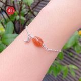  Vòng Tay Đá Sun Tăng Khả Năng Sáng Tạo - Vòng Tay Dancing Moon Mix Charm Bạc 925 - Vòng Đá Phong Thủy 