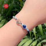  Vòng Dây Thắt Đá Kyanite & Charm Sóng  - Vòng Dây Thắt Thủ Công Đá Phong Thủy - Ddreamer 