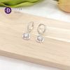 Premium Roses Hoops Silver Earrings - Bông Tai Khoen Premium Hoa Hồng Đá CZ 6li Tòn Ten Ddreamer - P3094BTH