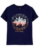  Áo thun C4RTER xanh đen living large bé trai 