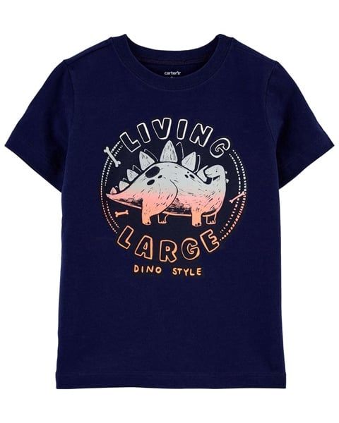  Áo thun C4RTER xanh đen living large bé trai 