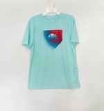  Áo thun Xersion xanh bóng chày bé trai 