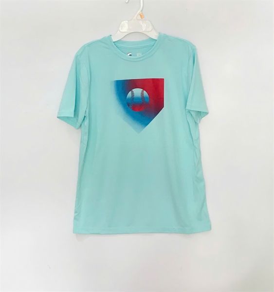  Áo thun Xersion xanh bóng chày bé trai 